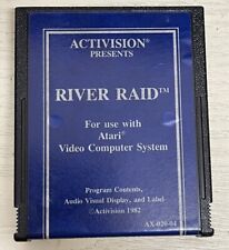 River Raid Atari 2600 By Activision 1982 Game Cartridge Only Blue TESTED