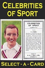 R & J Hill CELEBRITIES of SPORT (Hill back) - Select-A-Card