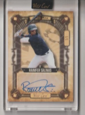 2023 Wild Card 5 Card Draw Raimfer Salinas Gold Auto 1/1  - Image 1 of 2