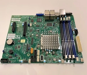 A1SRM-2558F-B - Supermicro Intel Motherboard C2558/ DDR3/ SATA3/ V/4GbE - Picture 1 of 8