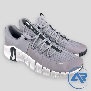 Nike Free Metcon 5 Tb Gunsmoke Grey-White-Black Men's Size 20 FN6616-001 - Picture 1 of 7