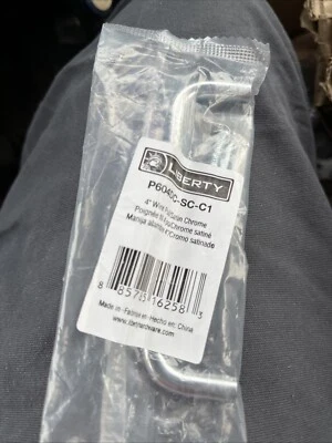 (40) Liberty Satin Cromo 4” C/C Moderno Gabinete de Cocina Tirador de Alambre Manijas Foto 1 de 2