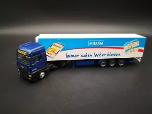 Herpa/AWM MAN TGA Dachser/Milram autoarticolato *Vi959-3-0609 - Foto 1 di 3