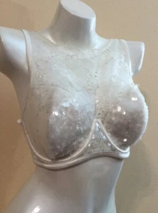 NWT Victorias Secret Dream Angels High Neck Secqins Lined Demi 34DDD Bra N4955 - Picture 1 of 4