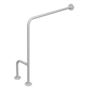 Asas de apoyo inodoro para baño accesible montable derecho blanco 70 cm ⌀ 25 mm - Imagen 1 de 6