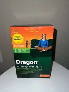 Dragon Naturally Speaking 10 Standard Speech Recognition Software (PC) SEALED B2 - Picture 1 of 3