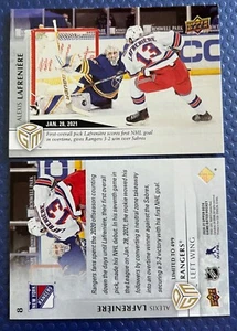 Alexis Lafreniere 2020-21 Upper Deck Game Dated Moments Rookie #8 /499 RANGERS - Picture 1 of 1