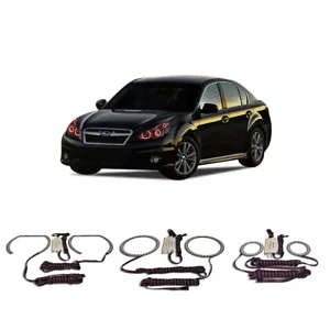 Bright Red Angel Eye Headlight Halo kit for Subaru Legacy 10-12 - Picture 1 of 2