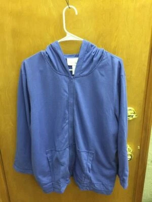 Sudadera Sport Savvy Talla XL Para Mujer Cremallera Púrpura CAPUCHA A025 Foto 1 de 4