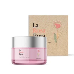 Crema facial hidratante profunda La Rosa Pura con aceite de rosa hidratante antienvejecimiento 100 % - Imagen 1 de 4