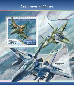 Guinea - Militärflugzeuge 2017 - Briefmarken Block - GU17401b - Bild 1 von 1