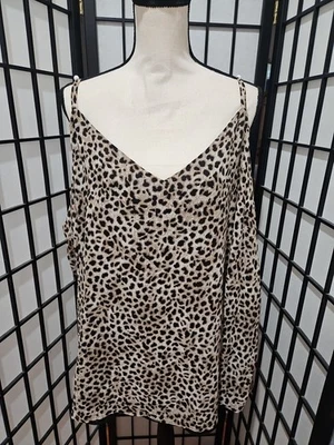 Cami Swing Leopardo Chifón Talla 4 (3X) NUEVO CON ETIQUETAS TORRID Foto 1 de 4