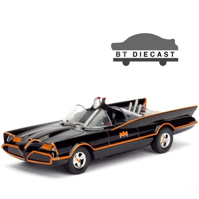 JADA 1966 CLASSIC TV SERIES BATMAN BATMOBILE 1/32 DIECAST MODEL CAR BLACK 98225 - Image 1 of 4