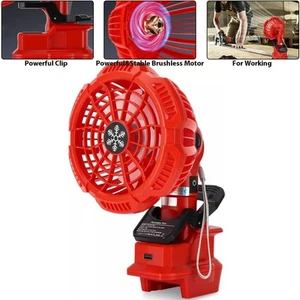 Portable Clip Fan for Milwaukee 18v Battery Quiet Battery Operated Personal Fan - Picture 1 of 15