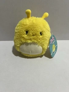 Fuzz A Mallows Squishmallows Zarina The Yellow Slug Fuzzy Plush 5" - Picture 1 of 2