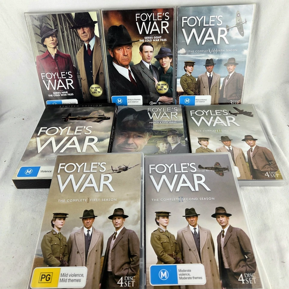FOYLE'S WAR Complete Series DVD Like New 27 Disc Seasons 1-9 Reg 4 w/ S/track CD - Image 1 of 4