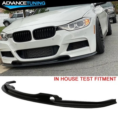 Fits 12-18 BMW F30 3 Series VR Style Unpainted Front Bumper Lip Splitter - PU Foto 1 de 4