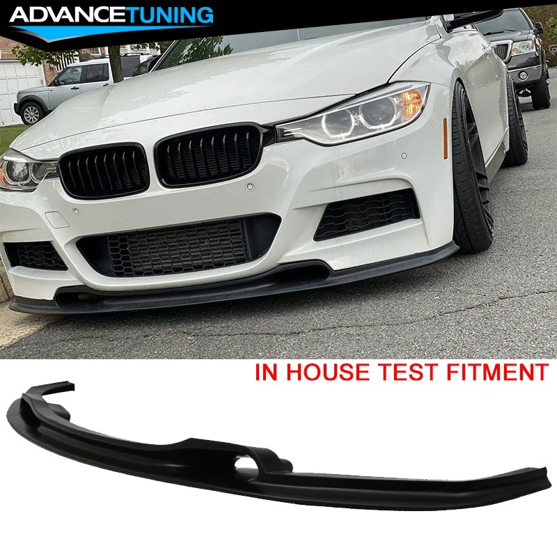 Fits 12-18 BMW F30 3 Series VR Style Unpainted Front Bumper Lip Splitter - PU - Image 1 of 4
