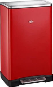 WESCO Abfalleimer Big Double Boy 36L rot Tretmülleimer Edelstahl Küche - Bild 1 von 4