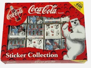 Lote de pegatinas Coca Colar colección Mello Smello vintage oso polar años 90 - Imagen 1 de 3
