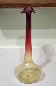 Antique Libbey Amberina Art Glass JIP Vase - Picture 1 of 16