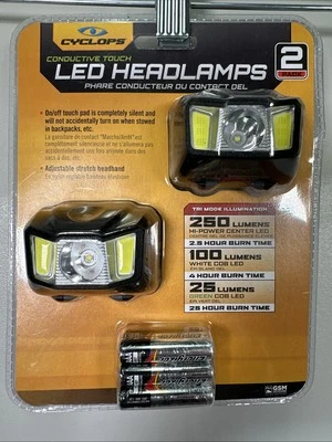 Faro LED Cyclops CYC-HL250-2PK negro 250 lúmenes (paquete de 2) Foto 1 de 2