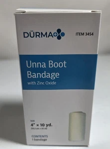 Dynarex Unna Boot Bandage - 4" X 10 Yds - 1 Count - Ex: 8/29 - Picture 1 of 2