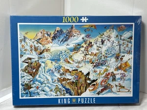 1000 Piece Jigsaw Puzzle King Wintersport, Comic 67 x 49 cms(26.4 x 19.1 ins) - Picture 1 of 9