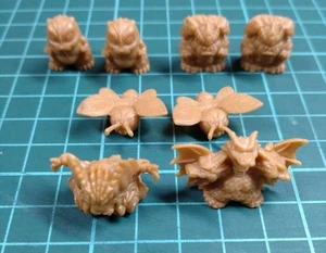 Godzilla figure mini keshi doll set 8 lot retro rare Japan Tokusatsu m629 - Picture 1 of 20