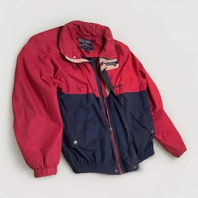 Chaqueta cortavientos Pacific Trail de colección para hombre con cremallera roja azul grande Foto 1 de 4