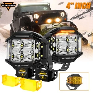 AUXBEAM 4" LED Work Light Side Shooter DRL White/Amber For Jeep Renegade 15-23 - Bild 1 von 12