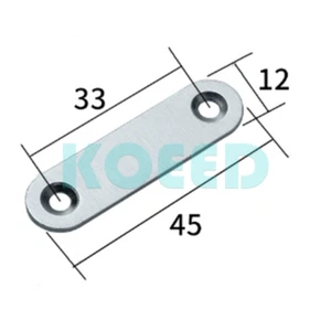 1PCS NEW 45mm Length Metal Repair Mending Flat Fixing Plate Bracket Support /KO - Picture 1 of 1