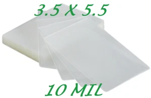 3 x 5 50 PK 10 Mil Laminating Pouches Sheets 3-1/2 x 5-1/2 File Index X-CLEAR - Picture 1 of 6