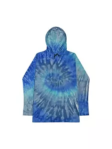 Tie Dye Blue Jerry Long Sleeve Hoodie Adult S M L XL 2XL 3XL 100% Cotton - Picture 1 of 1