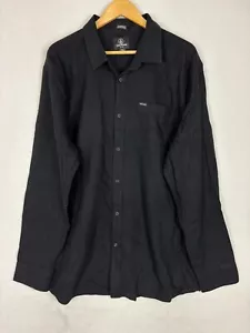 Volcom Mens Shirt Size 2XL Classic Fit Button Up Embroidery Logo Casual Pocket - Picture 1 of 11
