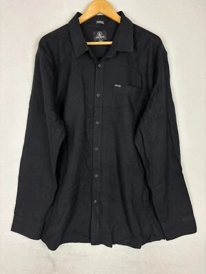 Volcom Mens Shirt Size 2XL Classic Fit Button Up Embroidery Logo Casual Pocket - Image 1 of 4