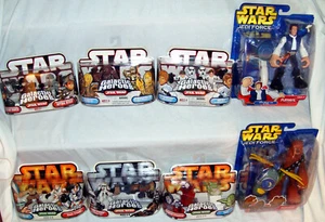 Star Wars Lot Of 8 Galactic Heroes Action Figure Sets MIB RARE Toys Han Emperor - Picture 1 of 6