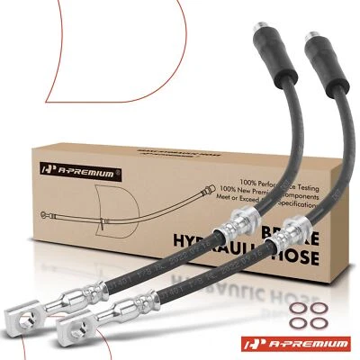 A-Premium 2x Brake Hydraulic Hose Front Side Outer for Saturn Astra 2008 L4 1.8L - Image 1 of 4