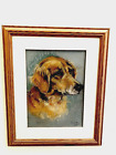 Framed Dog Pastel Tansy by Marjorie Cox 1963
