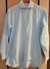 Issac Mizrahi Mens Trim Fit Long Sleeve Shirt-Lt Blue  Size15.5 32/33