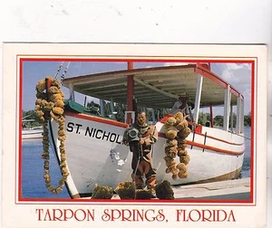 *Florida Postcard-"Fishing...@ Tarpon Springs, Fl.  {US2-4} - Picture 1 of 2