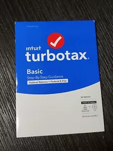 2022 TurboTax Basic• PC Or Mac CD or Download • Federal Returns + Federal E-File - Picture 1 of 2