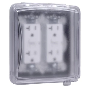 Electrical Box In-Use Cover Protector 2-Gang Outdoor Outlet Superb - Picture 1 of 7