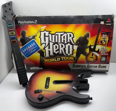PS2 GUITAR HERO REDOCTANE SUNBURST WIRELESS CONTROLLER 95449.805 + BOX NO DONGLE - Image 1 of 4