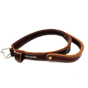 Ray Allen Double Leather Agitation Dog Collar with Handle and D Ring 27 x 1.5 in - Picture 1 of 7
