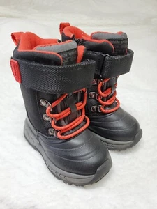 Carter's  Baby size 5 black and red snow boots - Picture 1 of 5