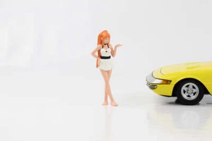 1:18 Figurine Cosplay Anime Manga Girls Orange Hair Maid American Dio - Picture 1 of 2