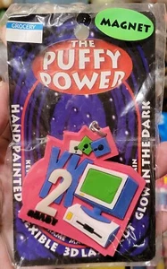 Vintage The Puffy Power Y2K Ready Gummi Schlüsselanhänger Neu aus altem Lagerbestand Retro Neonfarben - Bild 1 von 6