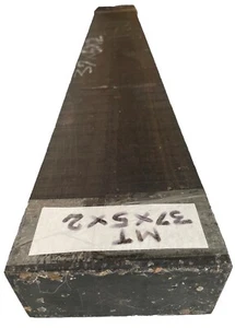 Gabon Ebony Lumber Board 37x5x2 Guitar Neck Making Pool Cues Wood Ebony Timber - Picture 1 of 14