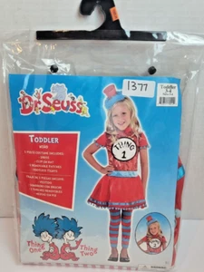 Halloween Costume - Dress Up - Dr. Seuss Thing 1 / Thing 2 Girl Size 3-4 - Picture 1 of 5
